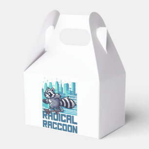 Caja Para Regalos Mapache Radical Urban Skateboarder