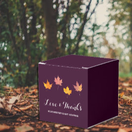 Caja Para Regalos Maple Leaves Cae Baby Shower