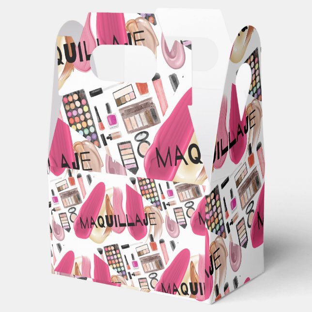 CAJA PARA REGALOS MAQUILLAJE (Abierto)