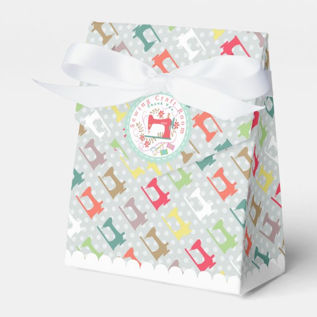 Caja Para Regalos Máquina de coser Love Silhuoette Gris   (Front Side)