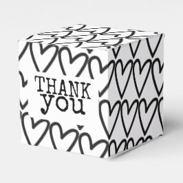 Caja Para Regalos Máquina de escribir Gracias Boda de patrones de co