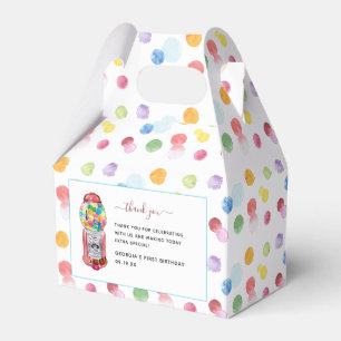 Caja Para Regalos Máquina Retro Gumball   Fiesta de cumpleaños para 