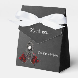 Caja Para Regalos Maravilloso diseño boda gótico oscuro.