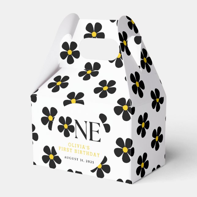 Caja Para Regalos Maravilloso Fiesta de la Floral del primer cumplea (Front Side)