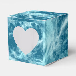 Caja Para Regalos Marble de agua azul