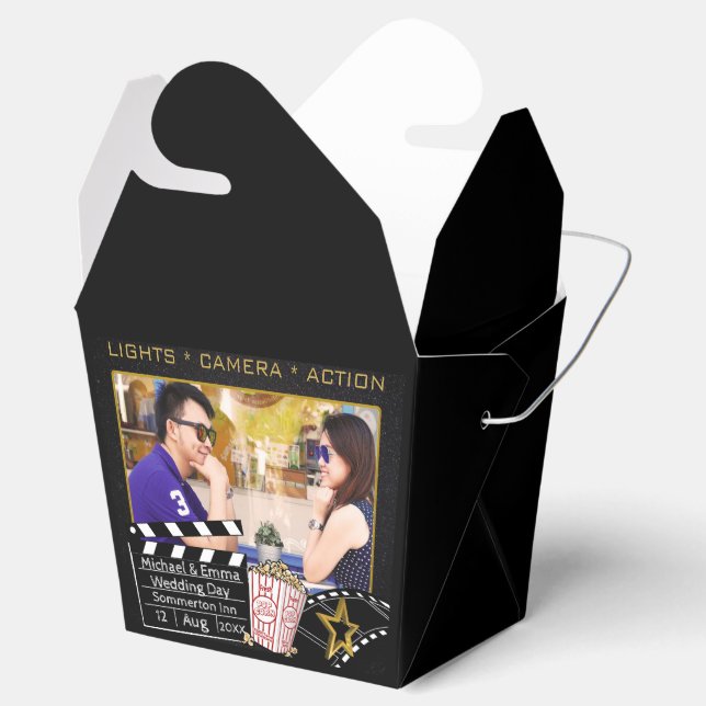 Caja Para Regalos Marco de estrella de película personalizado (Abierto)