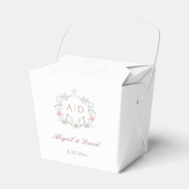 Caja Para Regalos Marco floral Monogramas religiosos Bodas sacados