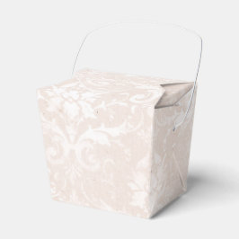 Caja Para Regalos Marfil y damasco angustiado blanco