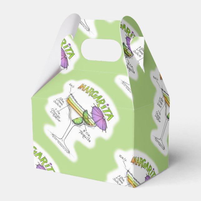 CAJA PARA REGALOS MARGARITA RECIPE COCKTAIL ART (Reverso)