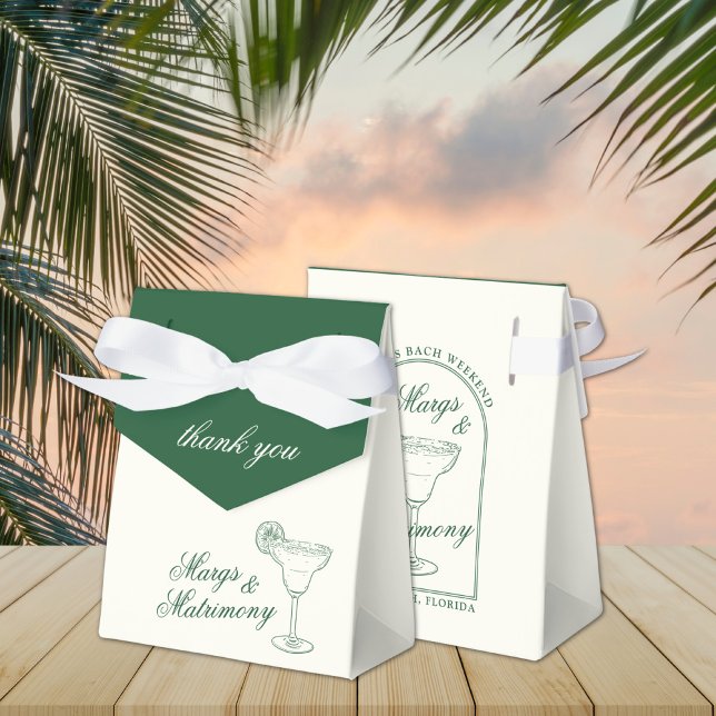 Caja Para Regalos Margaritas & Matrimony Bachelorette Weekend Favor (Subido por el creador)