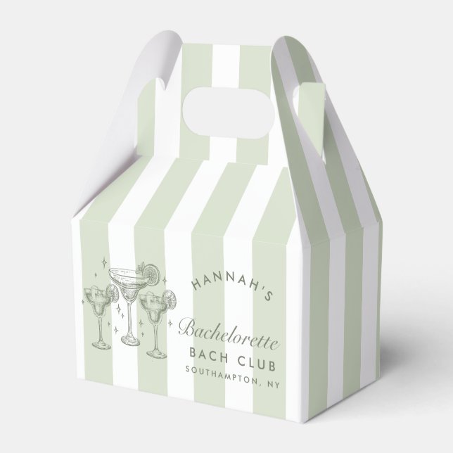 Caja Para Regalos Margaritas modernas retro y barca rayada de madure (Front Side)