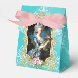 Caja Para Regalos Marie Antoinette Portrait Blue Damask Favor Box