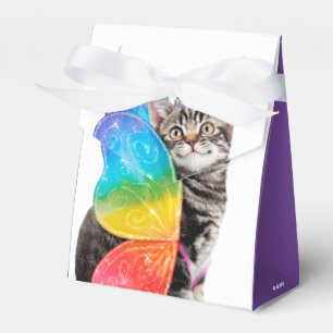 Caja Para Regalos Mariposa arcoiris Princesa Kitten