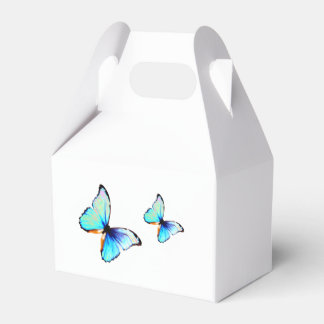 Caja Para Regalos Mariposa Azul