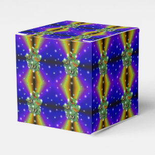 Caja Para Regalos Mariposa en arcoiris amarillo púrpura