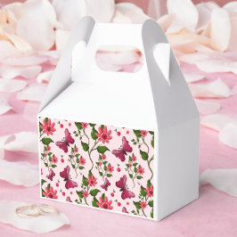 Caja Para Regalos Mariposa Floral Bloom de Medianoche