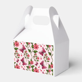 Caja Para Regalos Mariposa Floral Bloom de Medianoche