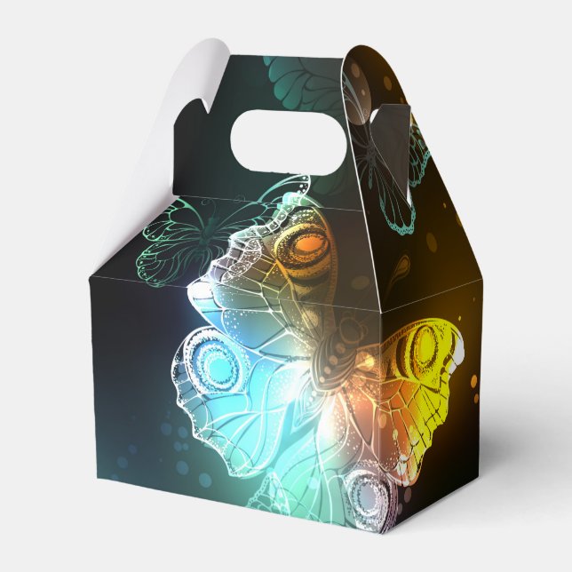 Caja Para Regalos Mariposa luminosa y mariposas nocturnas (Reverso)