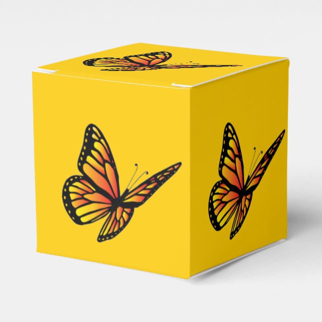 Caja Para Regalos Mariposa monarca (Costado Anverso)