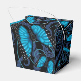 Caja Para Regalos Mariposa morfa azul