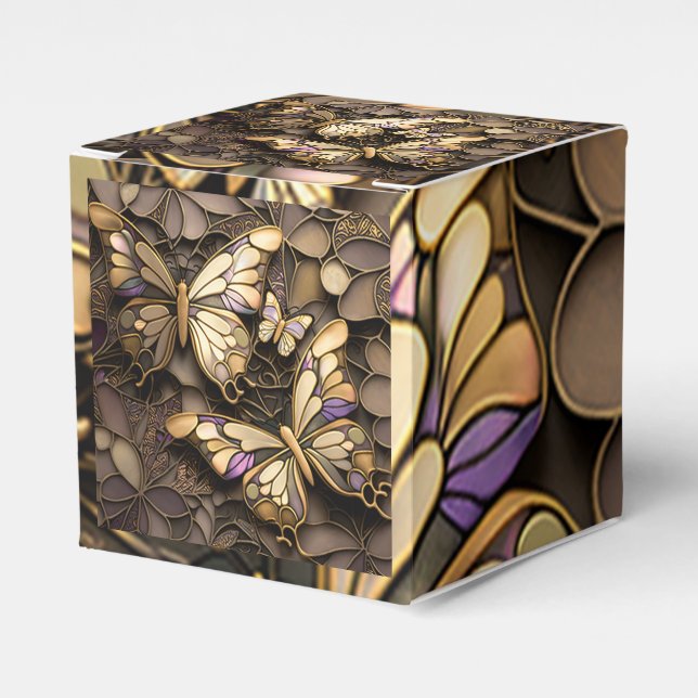 Caja Para Regalos mariposas (Costado Anverso)