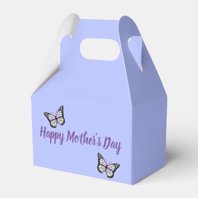 Caja Para Regalos Mariposas: Feliz Día de la Madre (Reverso)