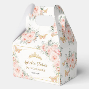 Caja Para Regalos Mariposas Florales de Rubor Quince Nacimiento Gabl