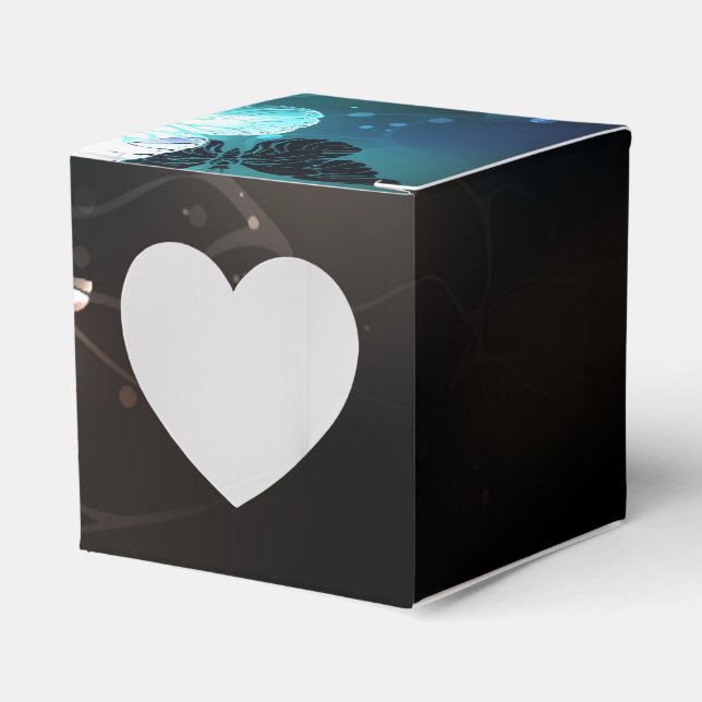 Caja Para Regalos Mariposas nocturnas de menta (Anverso)