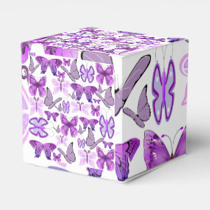 Caja Para Regalos Mariposas púrpuras de la conciencia