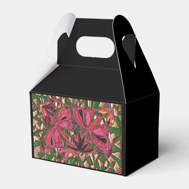 Caja Para Regalos Mariposas rosadas (Front Side)
