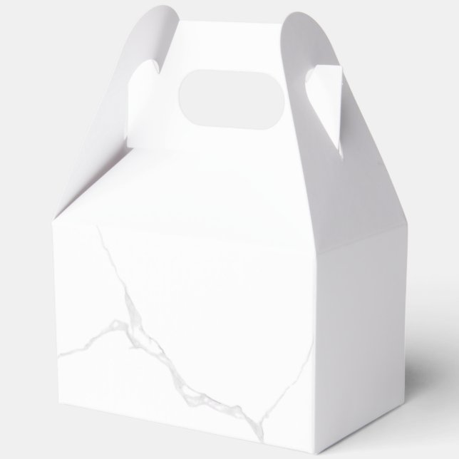 Caja Para Regalos Mármol Blanco  (Anverso)