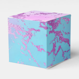 Caja Para Regalos Mármol de moda Glitzy Glam Violet Purple Blue Om