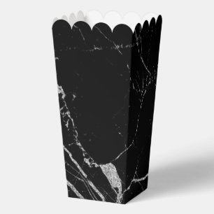 Caja Para Regalos Mármol de vena negra y plateada