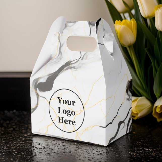 Caja Para Regalos Mármol negro y blanco (Subido por el creador)