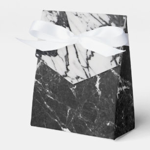 Caja Para Regalos Mármol negro y blanco moderno glam fiesta de moda