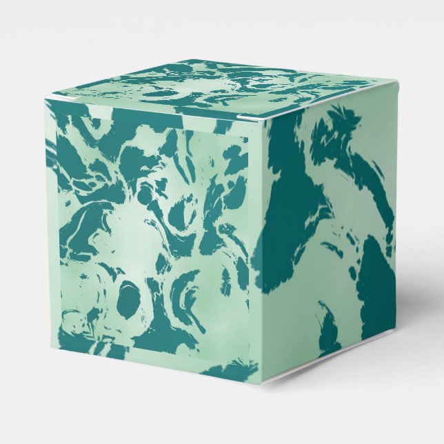 Caja Para Regalos Mármol verde (Costado Anverso)