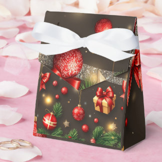 Caja Para Regalos Marrón y oro