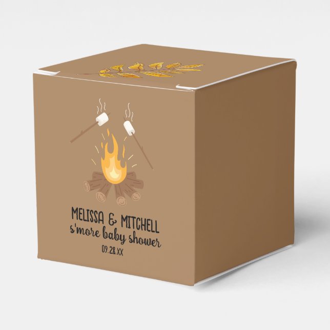 Caja Para Regalos Más fogatas bebé ducha gracias (Costado Anverso)