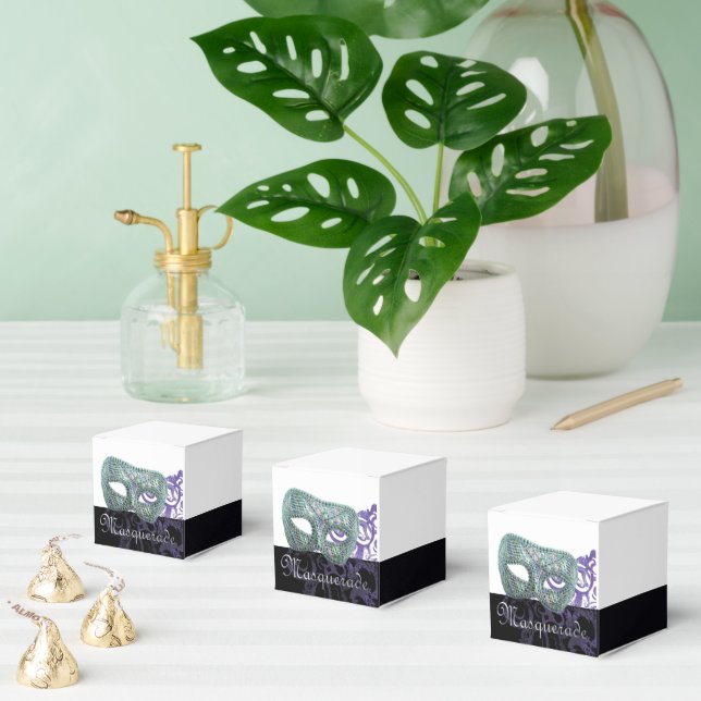 Caja Para Regalos Mascarada (Múltiple)