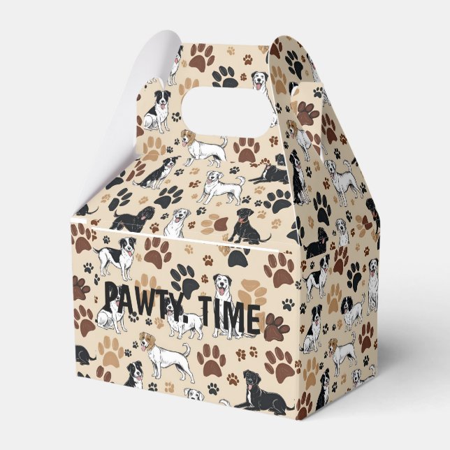 Caja Para Regalos Mascota fiesta de cumpleaños favorece la hora de l (Front Side)