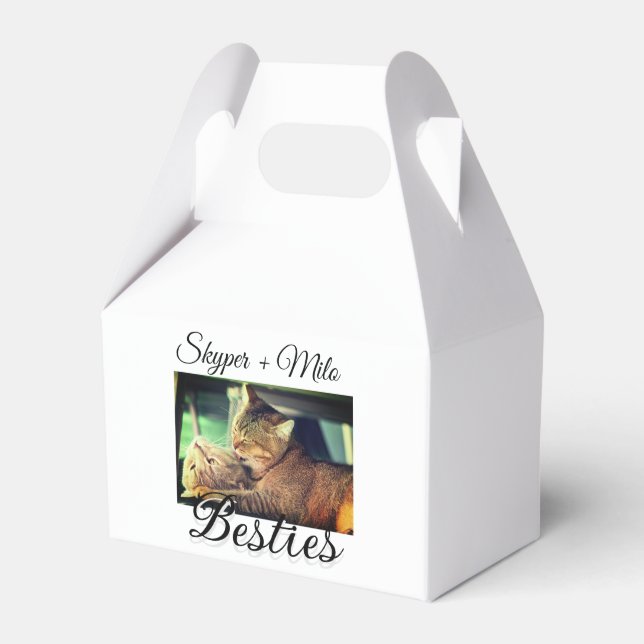 Caja Para Regalos Mascotas amigos bestias agregar nombre mascota fot (Front Side)