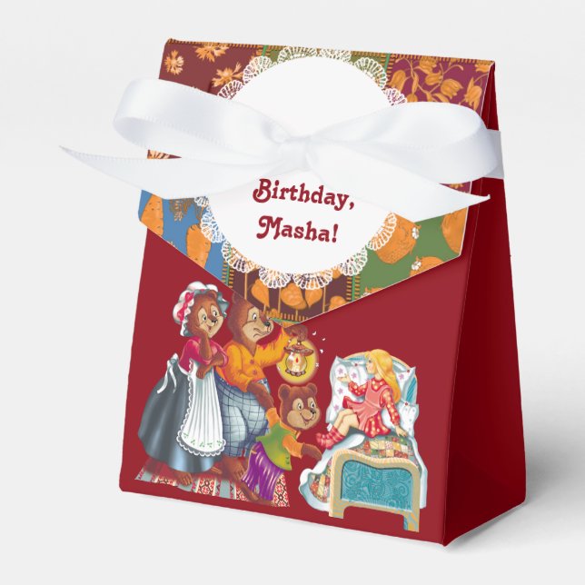 Caja Para Regalos Masha y 3 osos (Front Side)