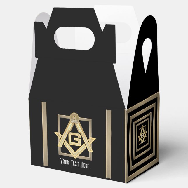 Caja Para Regalos Masonic Golden Rush (Abierto)