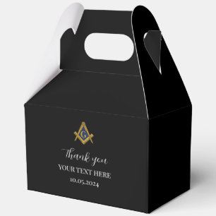 Caja Para Regalos Masónico masónico negro Minimalista elegante moder