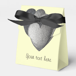 Caja Para Regalos material cromado para el cumpleaños romántico