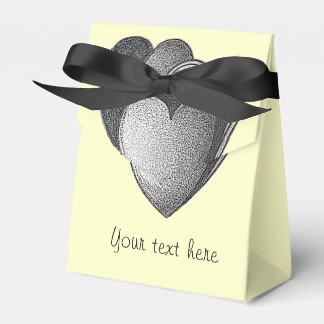 Caja Para Regalos material cromado para el cumpleaños romántico (Front Side)