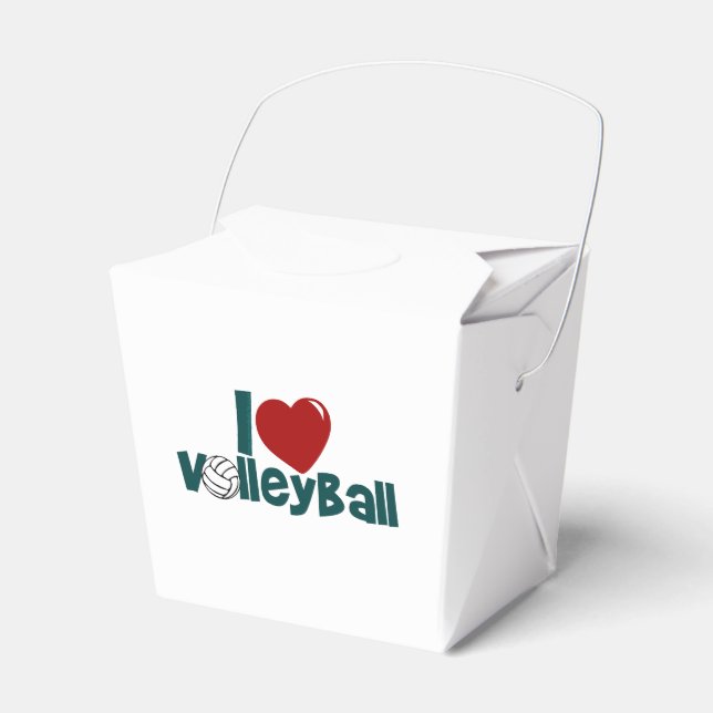 Caja Para Regalos Me encanta el voleibol (Front Side)