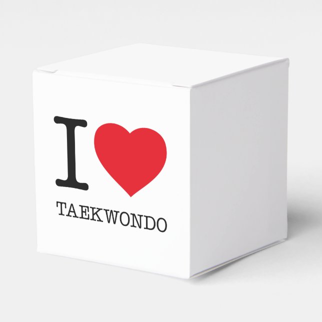 CAJA PARA REGALOS ME ENCANTA TAEKWONDO (Costado Anverso)