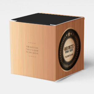 Caja Para Regalos MEDALLA PERSONALIZADA DIY Bronce AÑADE TU LOGOTIPO