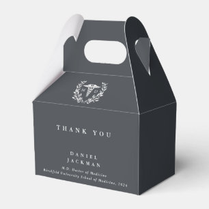 Caja Para Regalos Médica Gris MD + Graduación Caducus